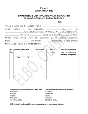 Electrical Licence Apply Form