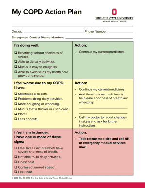 Printable Copd Patient Education  Form