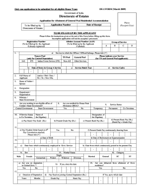 Cpwd Quarters Application Form