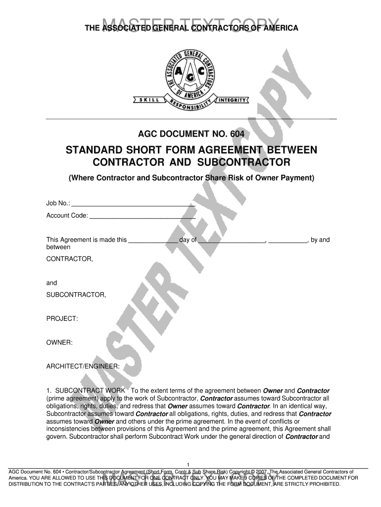 Agc Document No 205  Form