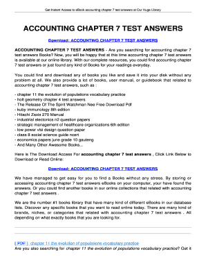 Accounting 1 7th Edition Answer Key Chapter 7  Form