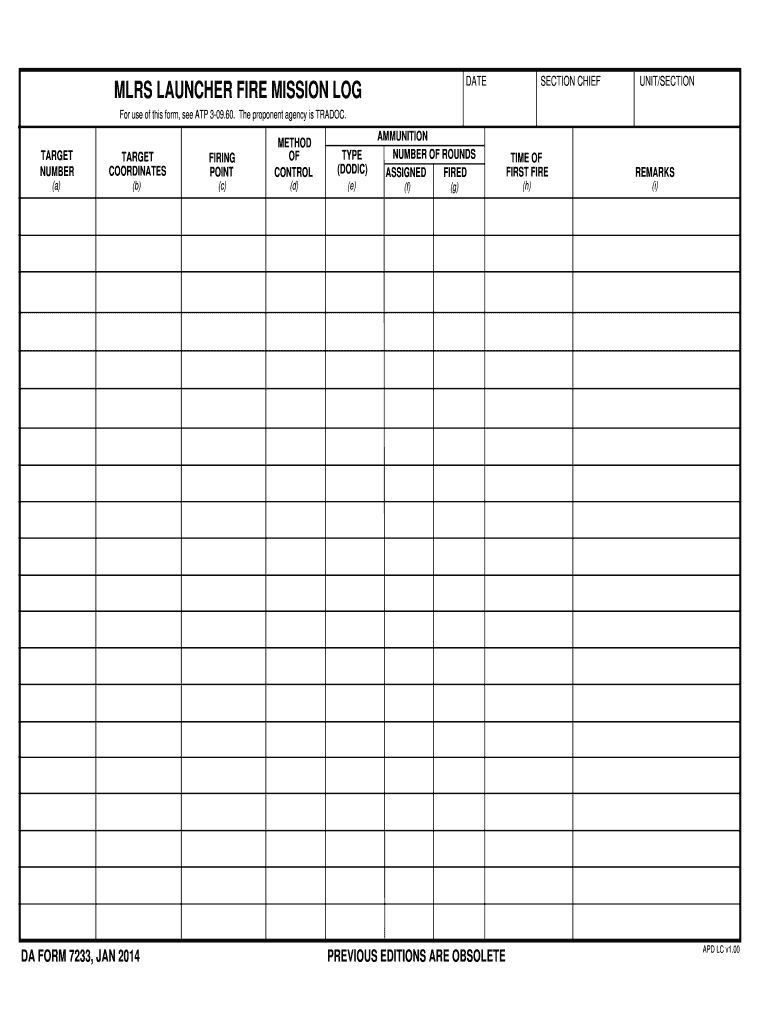 Fire Department Training Log Sheets  Form