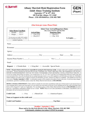 Albany Marriott Hotel Registration Bbrookdaleorgb  Form