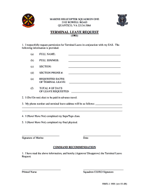 Us Marine Leave Form