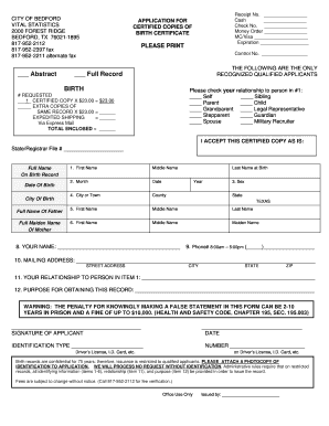 Public Department  Form