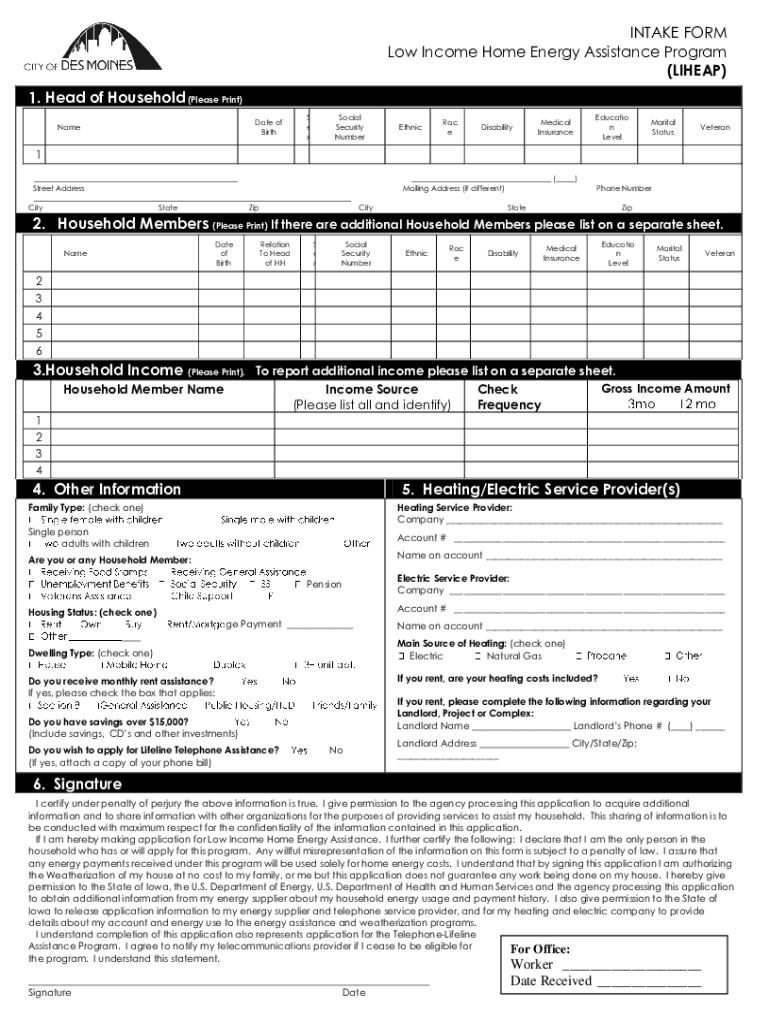 Liheap Iowa 20102024 Form Fill Out and Sign Printable PDF Template
