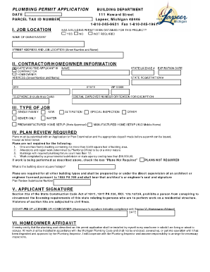 Permit Lapeer  Form