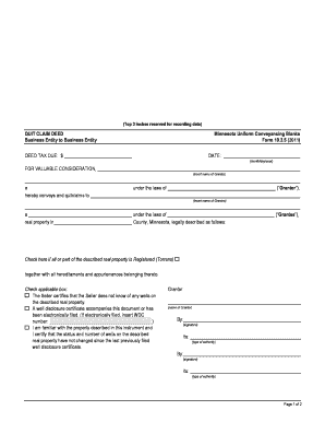 Quit Claim Deed Mn  Form