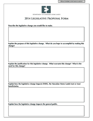 Download the DHHL Legislative Proposal Form PDF