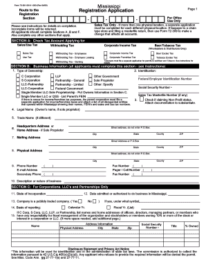 Mississippi Registration Application Forms and Instructions Netchex Waynesboroms