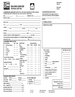 Elizabeth Building Department  Form