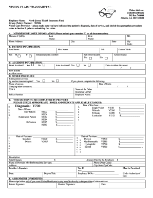 Unitedhealthcare Vision Reimbursement  Form