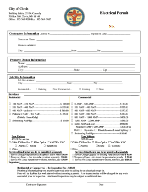 Clovis Nm Building Permits  Form