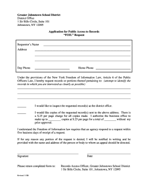 Foil Request Form PDF