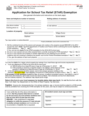 Form RP 425613Application for School Tax Town of Ramapo Ramapo