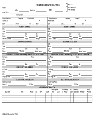 CDR 4905 Hamilton Co  Form