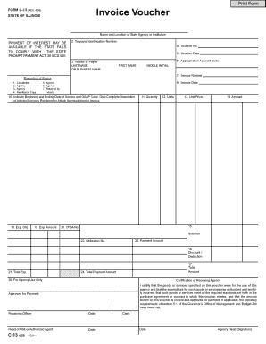 State of Illinois Form C 13