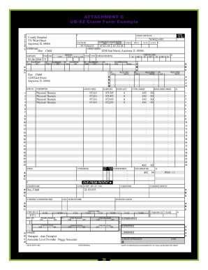 Ub92 Form Example