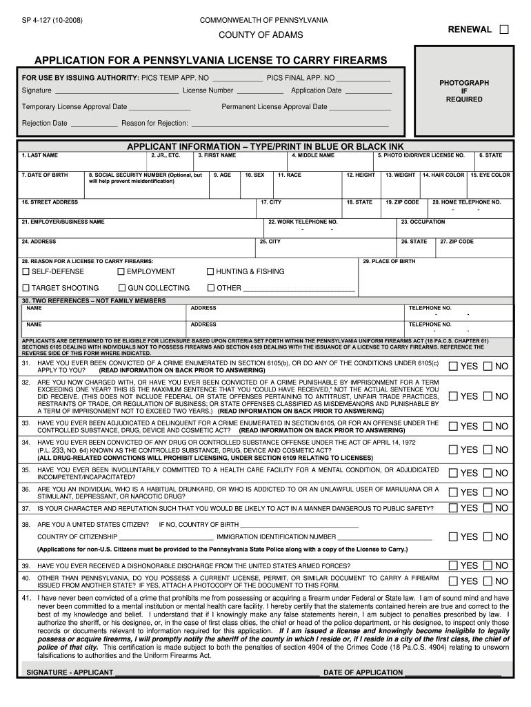  Adams County Concealed Carry Permit 2012