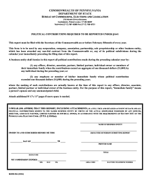 Pa Political Form