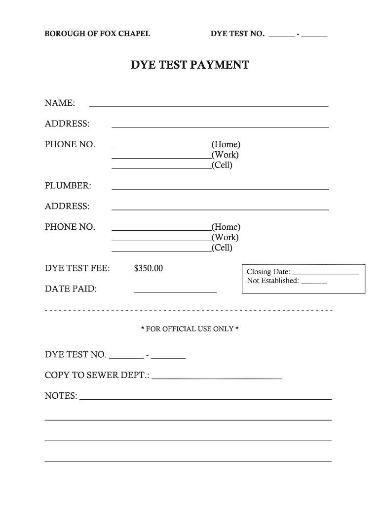 Wilson Nhs Payment for Dye in Back Class Action  Form