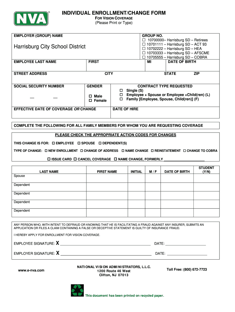 Nva Paperwork  Form