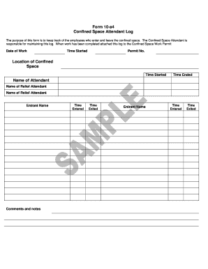 Attendant Form