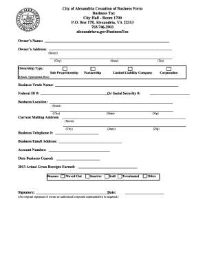 Alexandria Va  Form