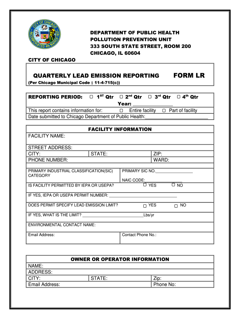 Get and Sign City of Chicago Form Lr