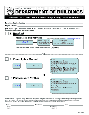 PDF ResidentialComplianceForm PDF City of Chicago Cityofchicago