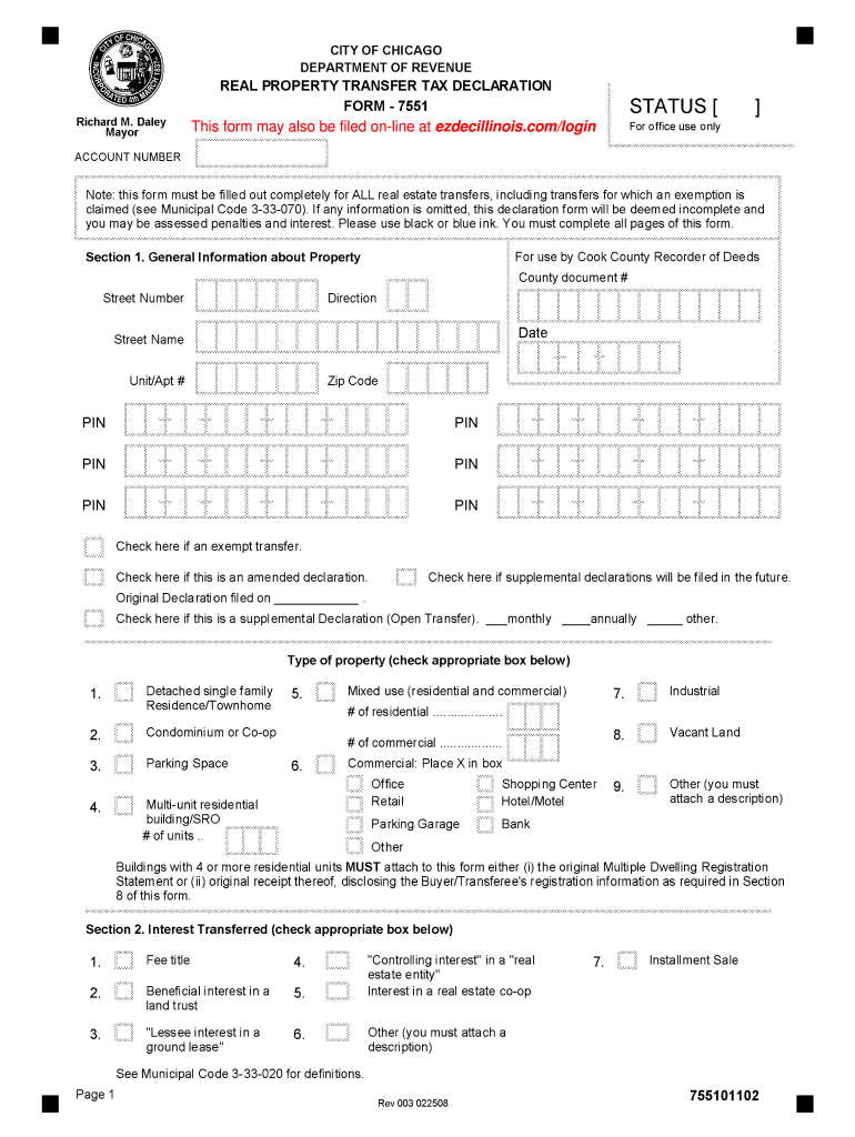  Form 7551 2008-2024