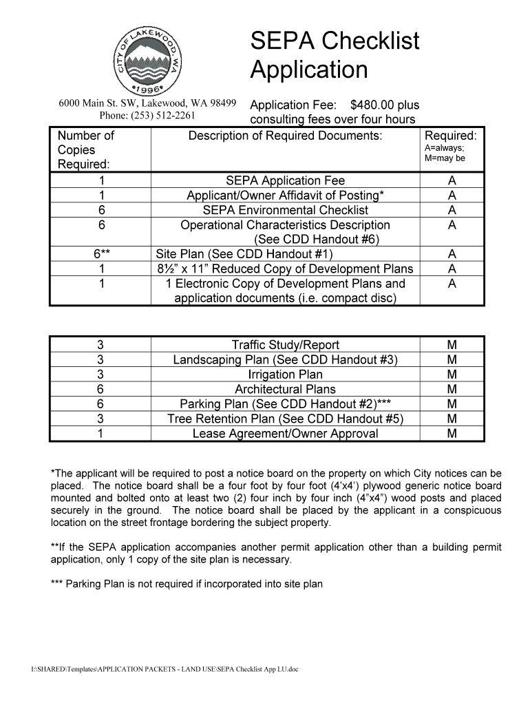 Sepa Checklist and Application  Form