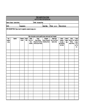 Tree Inspection Form
