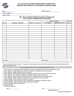 Material Log Note  Form