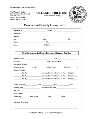 Listing Form