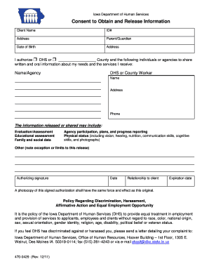 Dhs Newton Iowa  Form