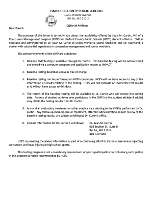 Edline Harford County  Form