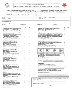 Hcps Physical Form