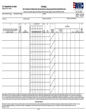 Printable Certified Payroll Form