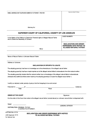  Declaration Order Notice 2015-2024