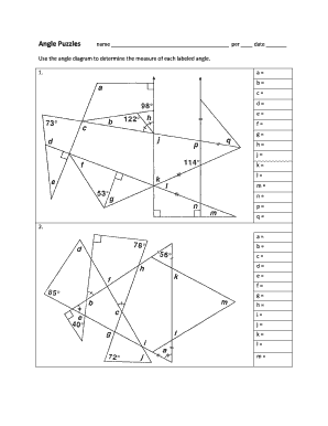 Angle Puzzles  Form
