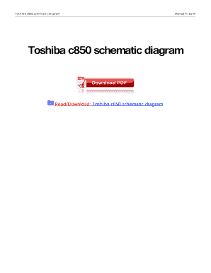 Toshiba Satellite C850 Schematic Diagram  Form