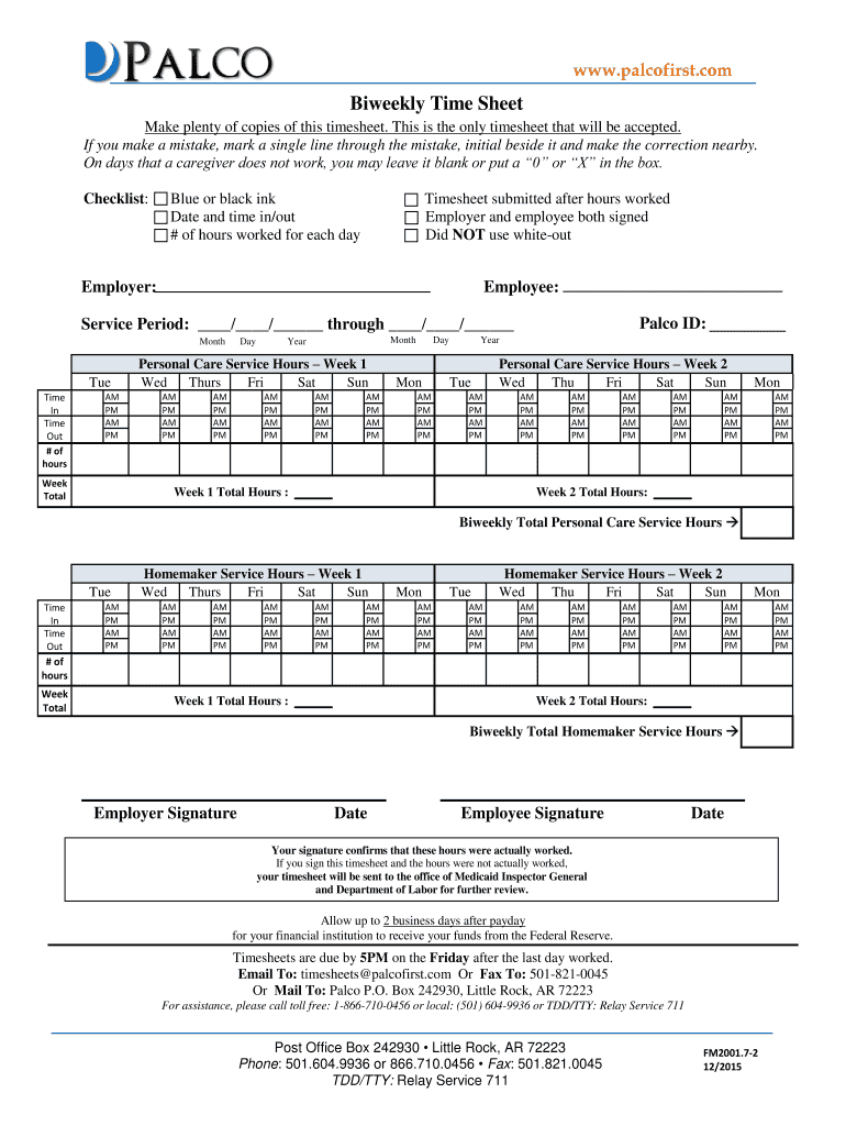  Palco Timesheet 2015-2024