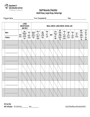  Eec Staff Schedule 2013