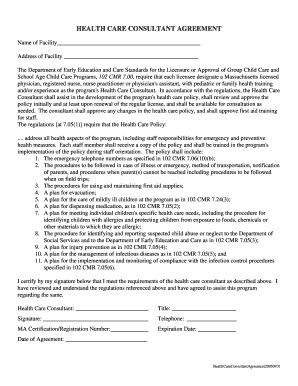  Eec Health Care Consultant Agreement 2005