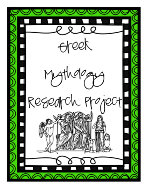 Mythology Dot Project  Form