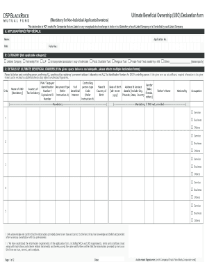 Ubo Form Template