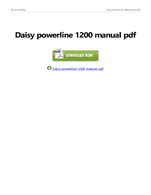 Daisy Powerline 1200 Manual PDF  Form
