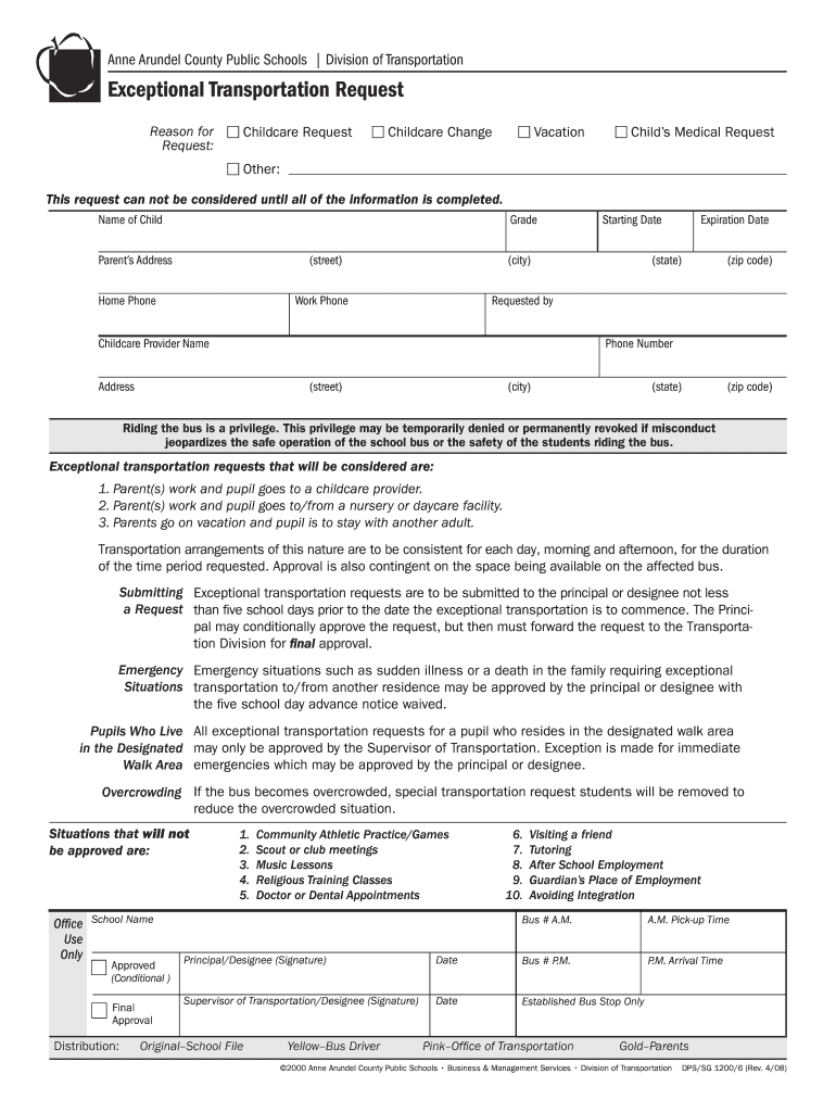 Anne Arundel County Public Schools Division of  Folgermckinsey  Form