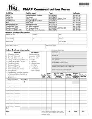 PMAP Communication Form Care Providers Careproviders